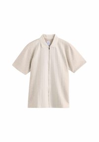 REGULAR FIT - TEXTURED STRIPE - Marškiniai - neutral marl