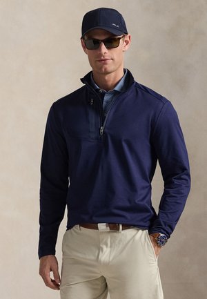 CLASSIC FIT STRETCH JERSEY - Ilgarankovis viršutinės dalies drabužis - refined navy