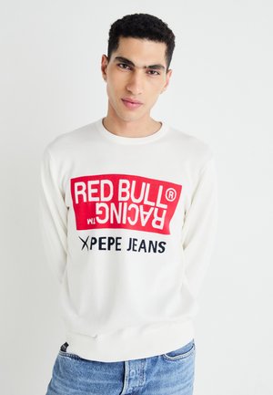 RED BULL RACING INTARSIA LOGO KNIT CREW NECK - Svetr - off-white