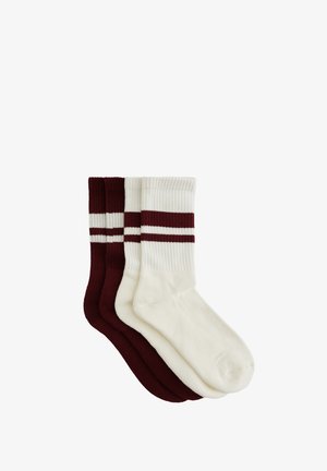 WE Fashion 2 PACK - Čarape - burgundy/red