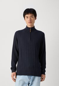 Lindbergh 1/2 ZIP - Strickpullover - navy