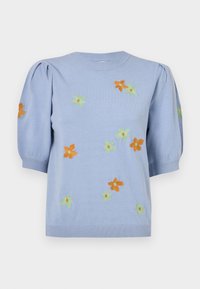 OBJTHESS - Stickad tröja - brunnera blue