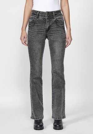 Vaqueros bootcut - black denim