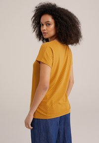 WE Fashion Jednoduché tričko - yellow