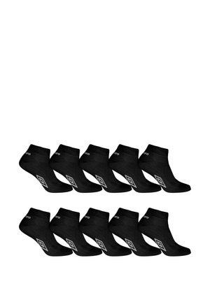 LOT DE 10 PAIRES QUARTER - Socquettes - noir