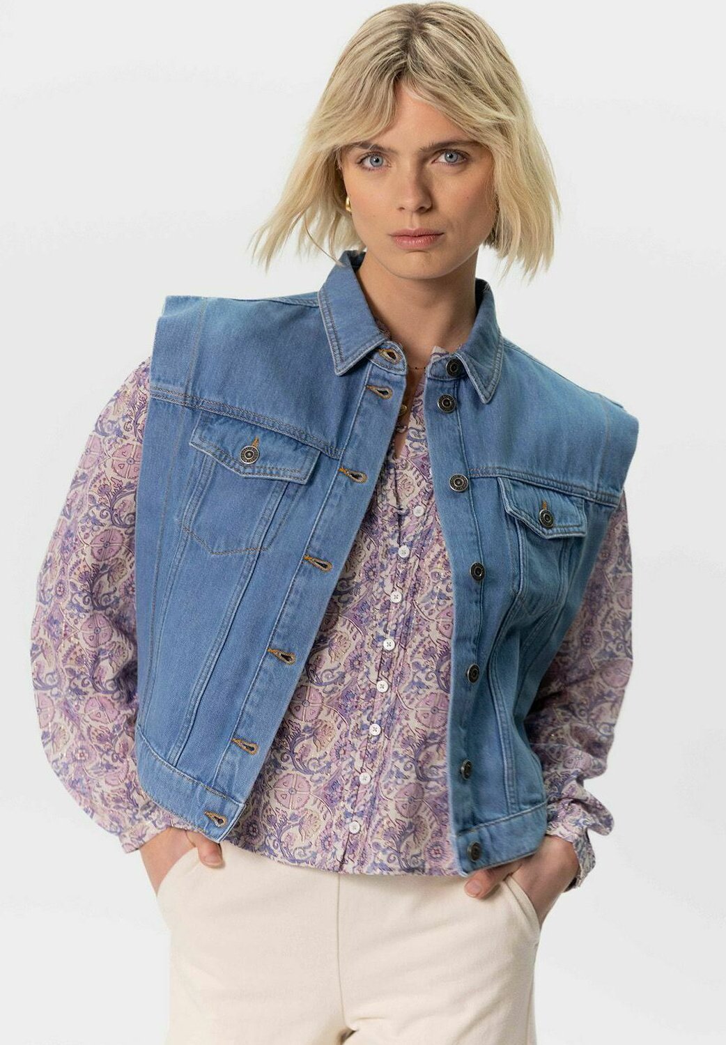 Sissy-Boy Weste blau Zalando