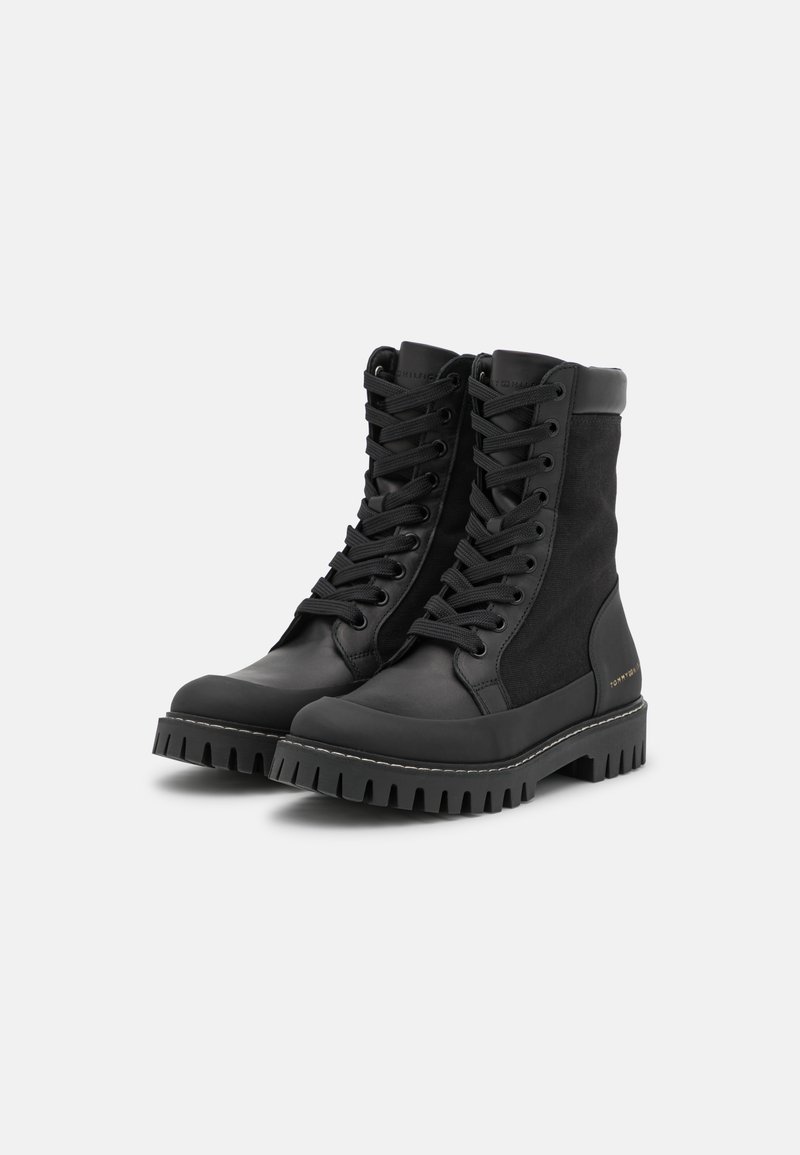 Tommy Hilfiger CASUAL LACE BOOT Botines cordones - black/negro - Zalando.es