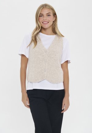 Saint Tropez XENYA - Vest - crystal gray melange