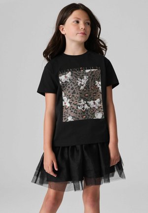 smALLSAINTS CREW  - Printtipaita - black capso rika