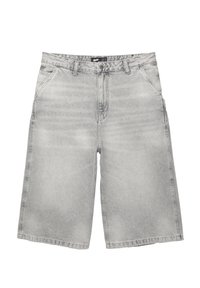 SUPER BAGGY - Jeans Shorts - dark grey
