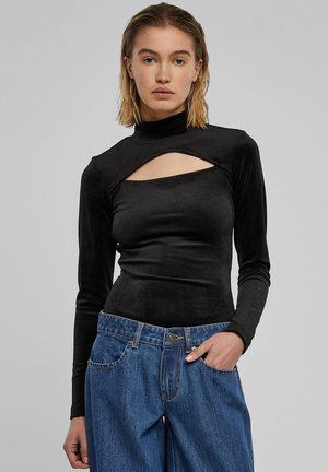 Urban Classics CUT-OUT TURTLENECK - Body - black