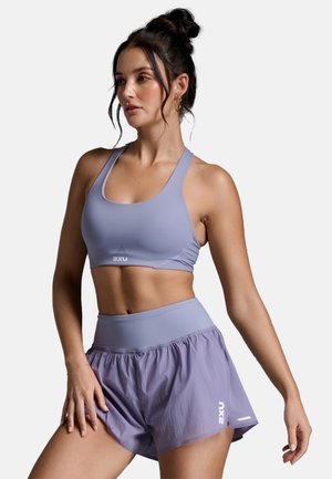 AERO IMPACT - Medium support sports bra - digital lilac white reflective