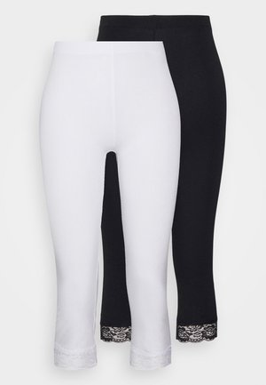 2 PACK - Legging - black/white