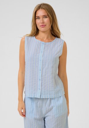Kaffe KASARA REVERSABLE - Blouse - blue white stripe
