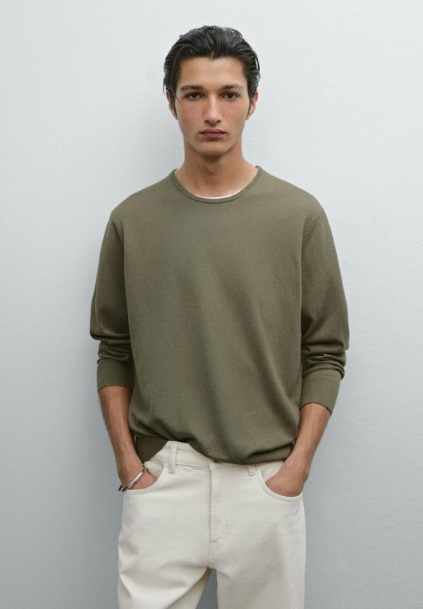 Strickpullover - khaki