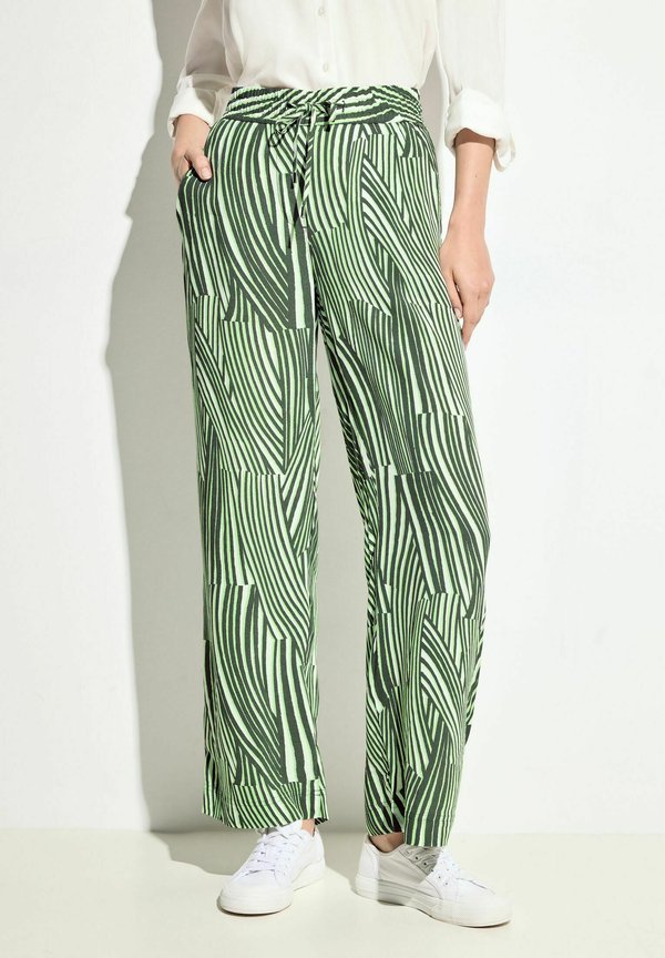 WIDE LEG - Stoffhose - grün