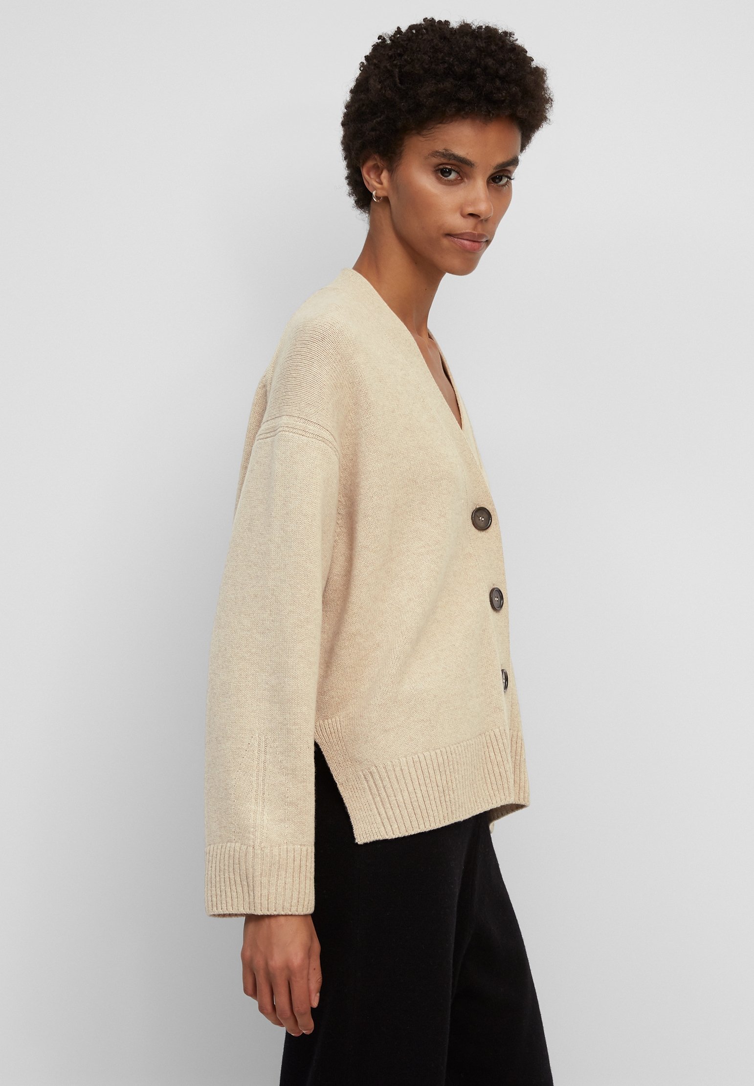 damen strickjacke dunkelgrün