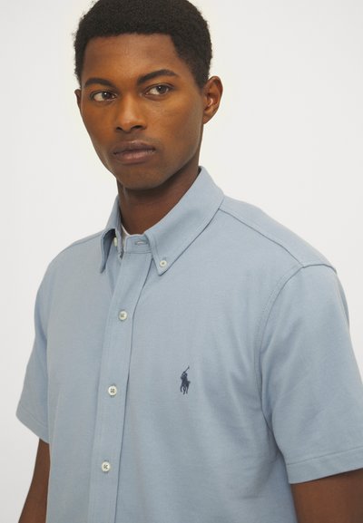 Polo Ralph Lauren FEATHERWEIGHT MESH SHIRT - Skjorta - vessel blue