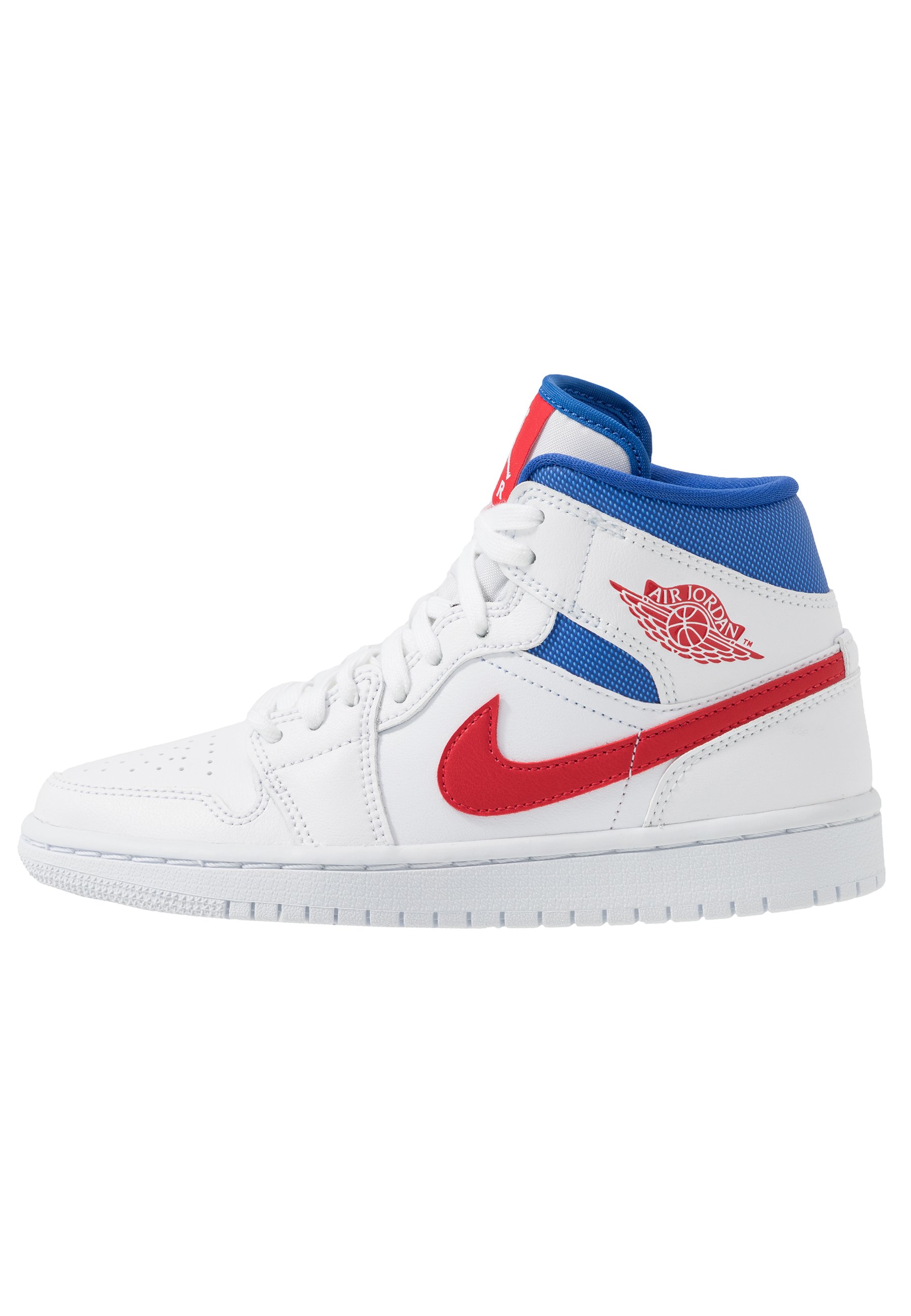 Jordan Womens Air 1 Mid Sneaker High White University Red Game Royal Weiss Zalando De
