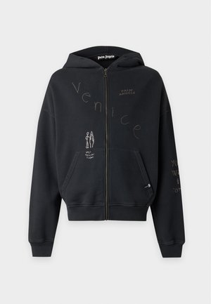 Palm Angels, SURFER DREAM ZIPPED LOOSE - Φούτερ με φερμουάρ - anthracite/black