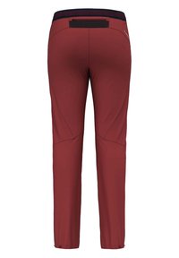 Röda träningsbyxor med en figurnära design, med en bred elastisk midja och kontrasterande meshdetaljer. Inkluderar en bakficka och eleganta sömmar.