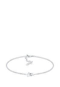 Söljkedja armband med en stjärncharms. Fina länkar med en polerad yta och en kräftklämma stängning. Justerbar längd.