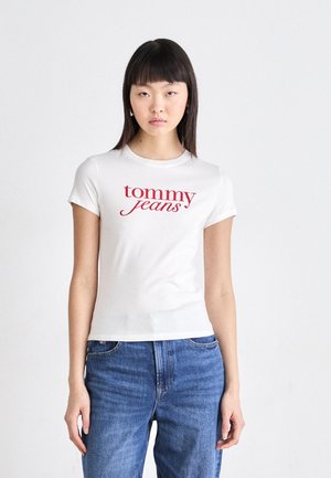 ESSENTIAL LOGO TEE 2 PACK  - Print T-shirt - ecru/black