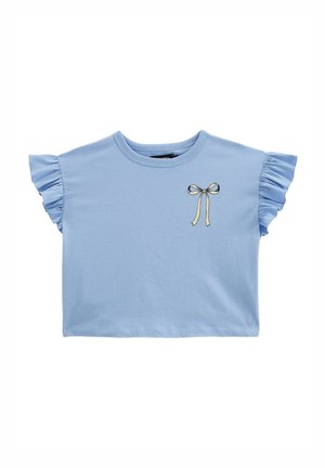 Monoprix MANCHES VOLANTÉES - T-shirt imprimé - tender