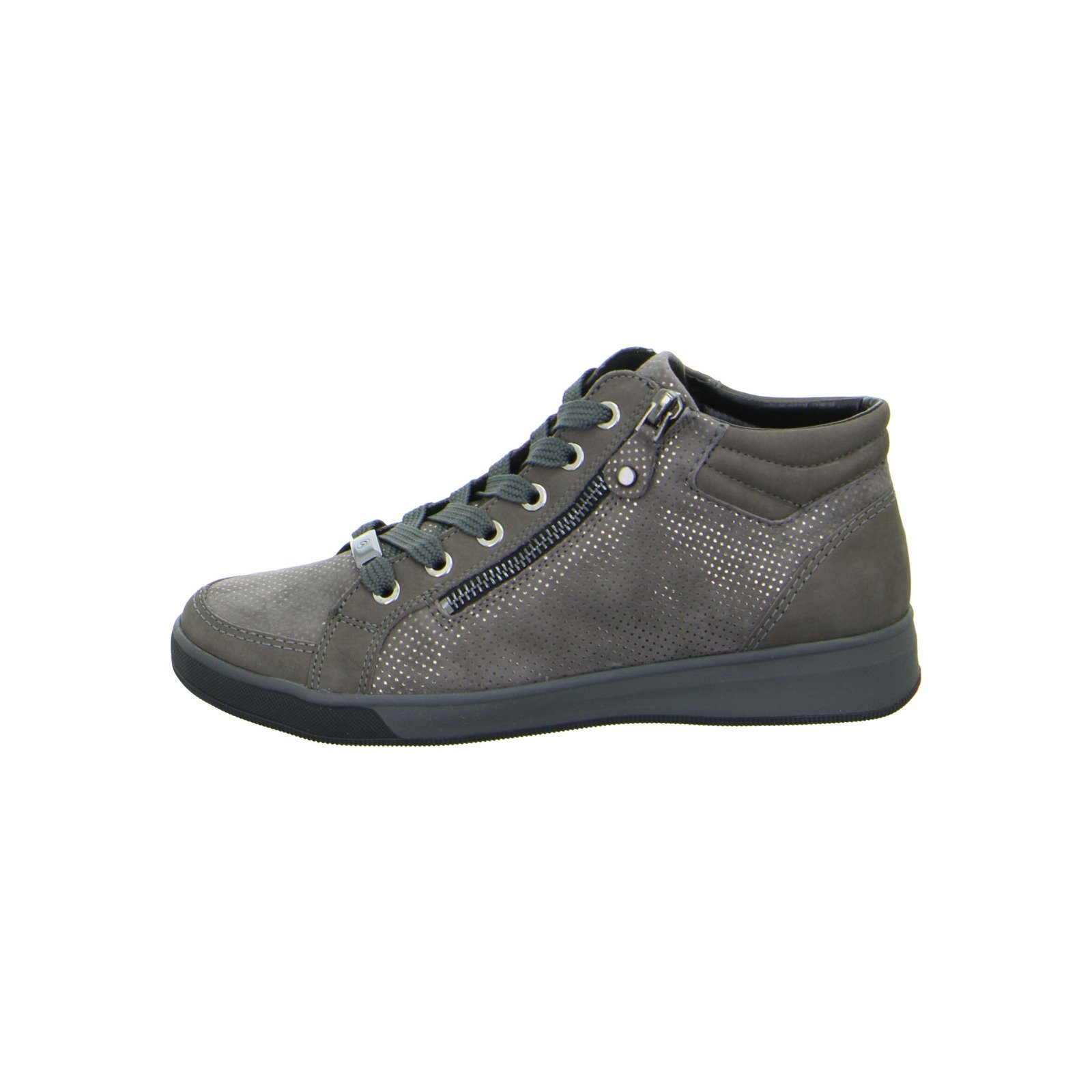 Ara Men\'s High-Top Sneakers in Gray and Black Ara Chicago Slip-on Lace Sneaker (Men main image 3