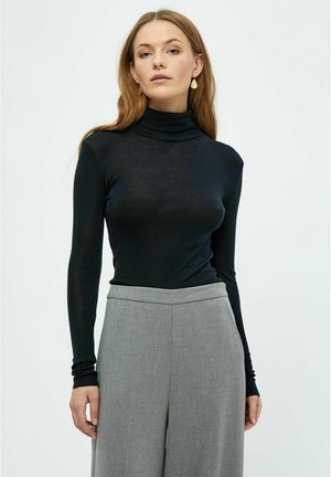 MSCally Roll Neck - Top s dlouhým rukávem - black