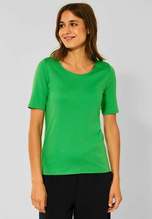 UNIFARBE - Basic T-shirt - grün
