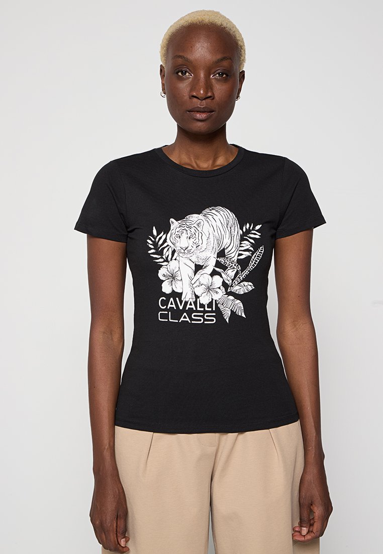 Cavalli Class T-shirt print zwart Cavalli Class T-shirt print zwart