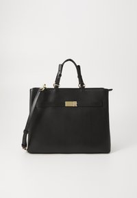 Tommy Hilfiger HERITAGE SATCHEL - Handbag - black
