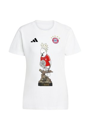 adidas Performance, ADIDAS PERFORMANCE FCB BUNDESLIGA WINNER T-SHIRT WOMEN - T-shirt con stampa - white