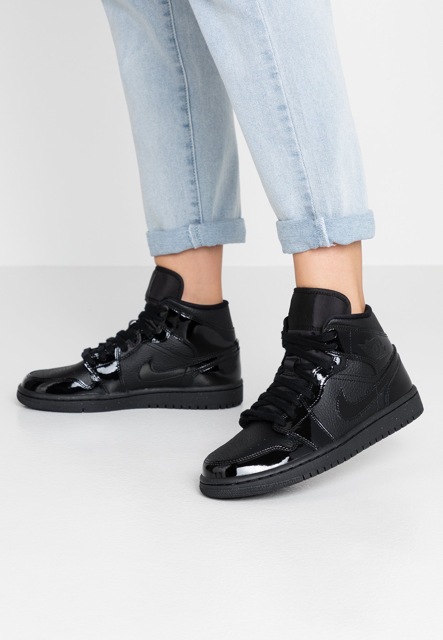 Jordan AIR 1 MID - Sneakers alte - black/nero - Zalando.it