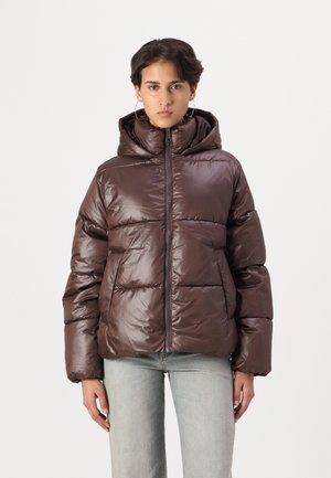 JDYHARPER PUFFER - Bomberjacke - chocolate brown