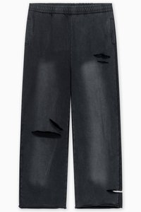 FAVELA KNEE SLIT JOGGER - Tréningruha alsók - black