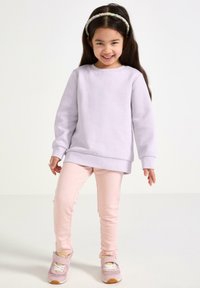 Lindex BRUSHED INSIDE SOLID - Leggings - light dusty pink