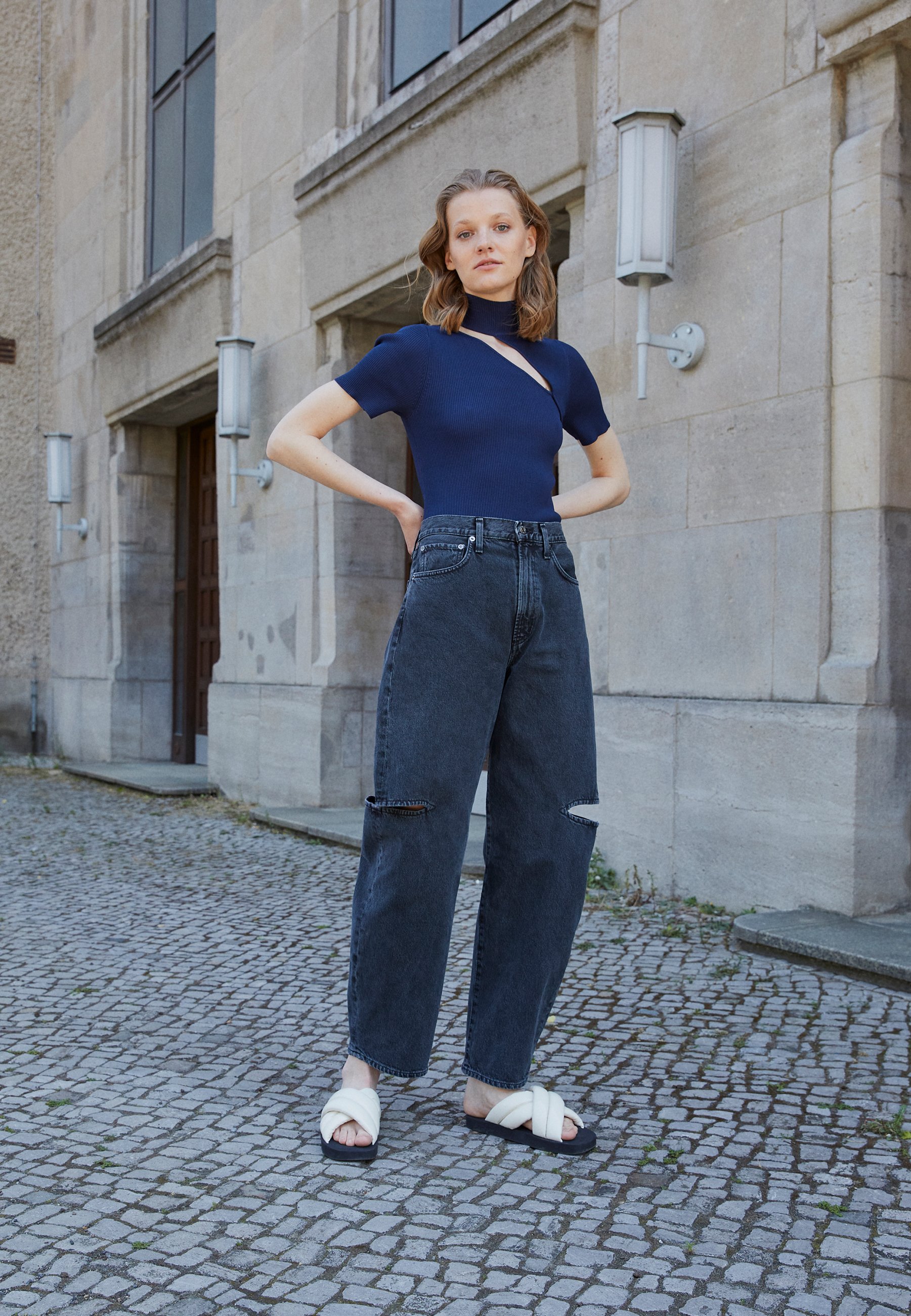 Agolde SANNA SLICE - Straight leg jeans 