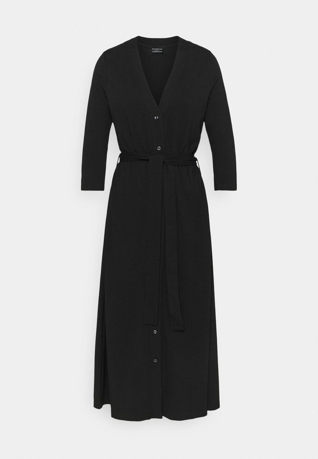 SLFWINNIE 3/4 MIDI DRESS - Jersey dress - black