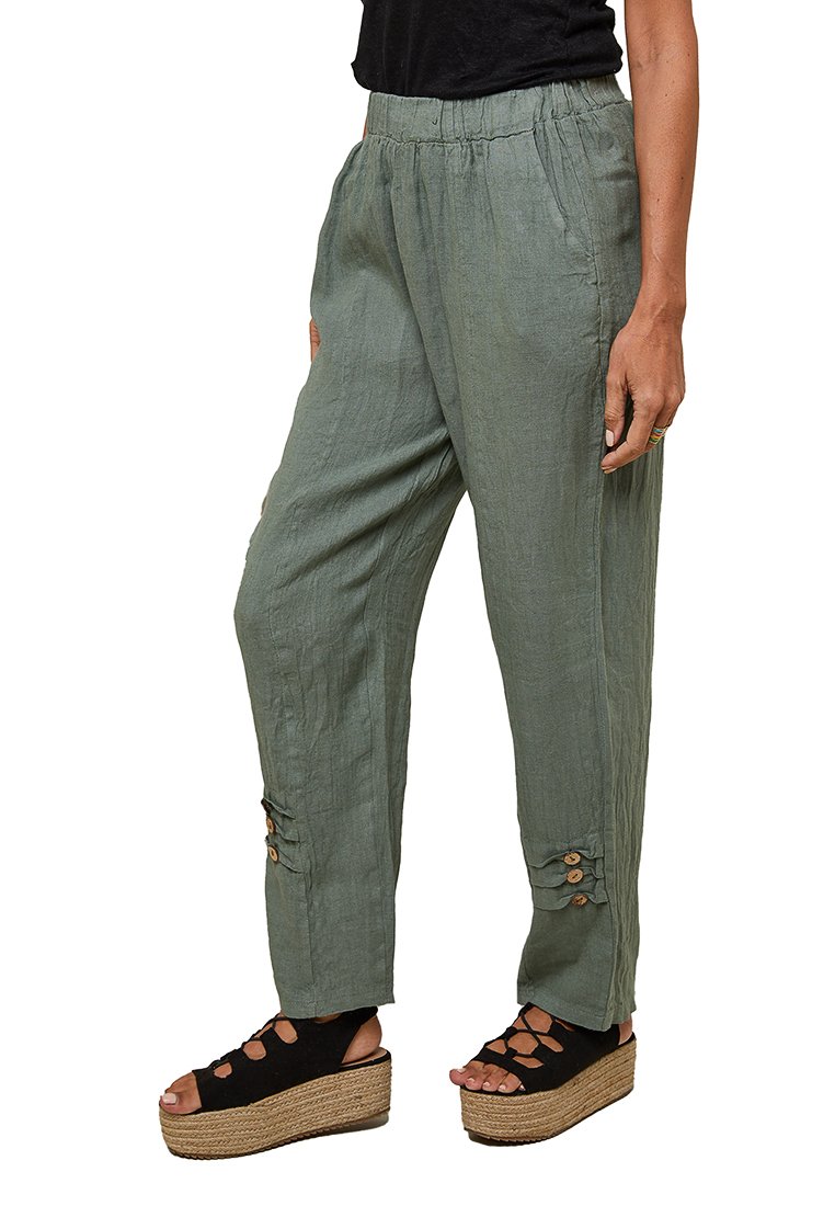 Le Monde du Lin Broek kaki