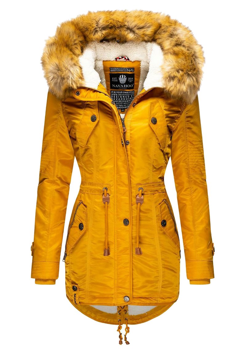 Navahoo LA VIVA - Talvemantel - dark yellow