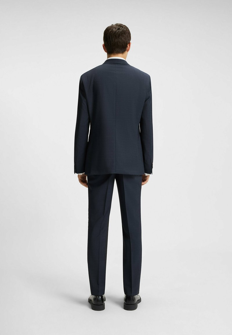 Dunkelblauer Anzug Slipper Herren Anzug ZEGNA Anzug Tailored Fit