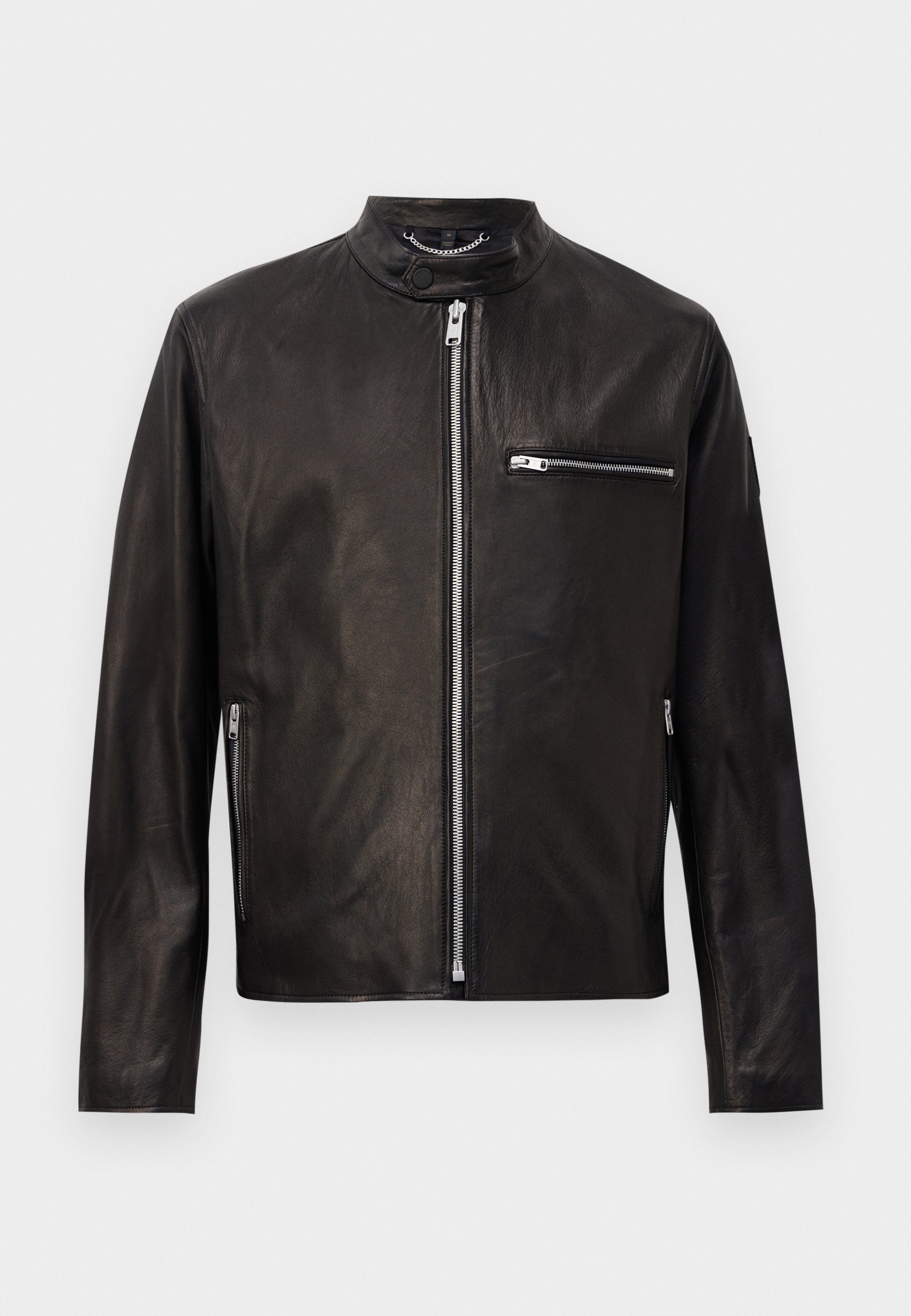 Belstaff TRACK RACER - Leather jacket - black - Zalando.co.uk