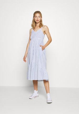 DAISY MIDI - Robe d'été - blue stripe