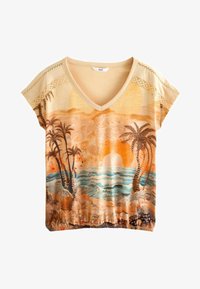 Ausgewählt, orange scenic print