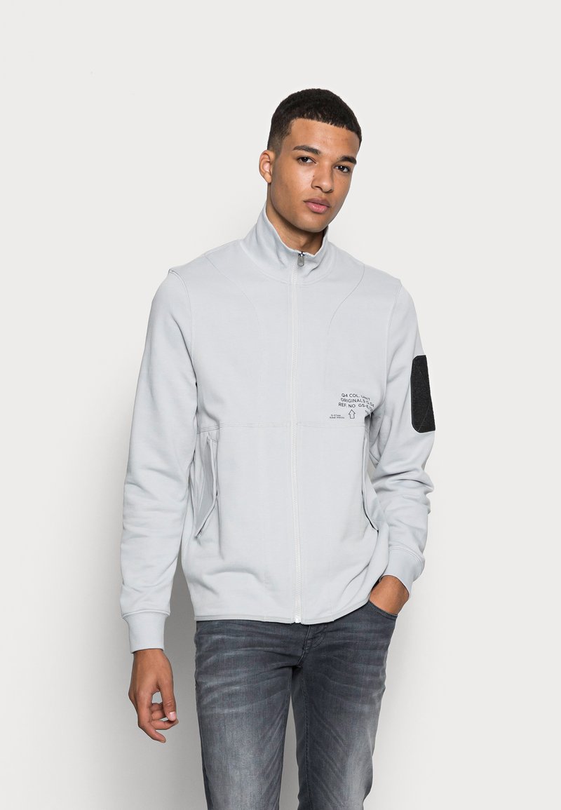 G-STAR TRACK - Camisola com fecho - heavy hodson micro chip