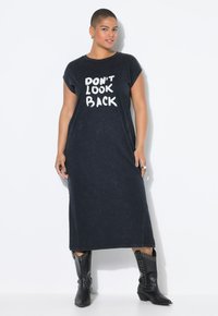Studio Untold Jerseykleid - mottled anthracite