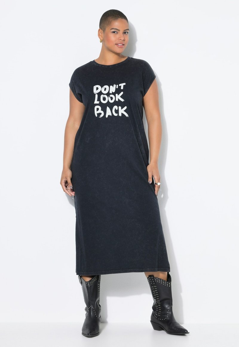 Studio Untold Jerseykleid - mottled anthracite
