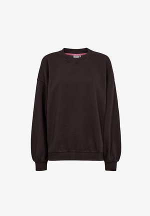Nümph, NUBISSA OVERSIZE SWEAT - Pusa - black coffee
